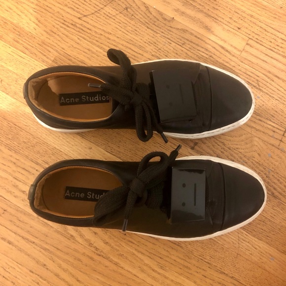 SOLD Acne Studios Drihanna Leather Platform Sneakers - Picture 5 of 7